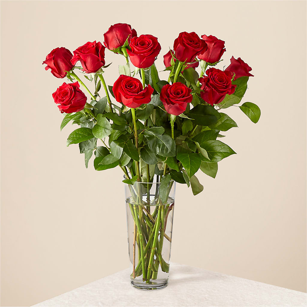 Long Stem Red Rose Bouquet – Alex Floral, Stockton CA