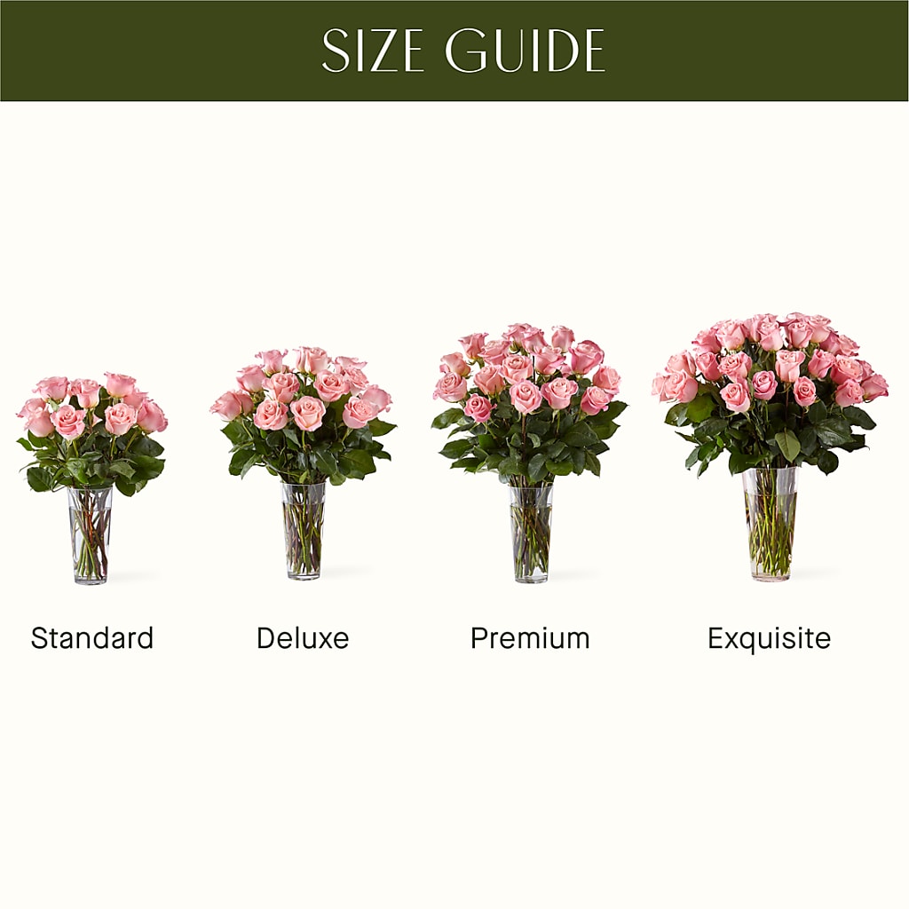Long Stem Pink Rose Bouquet – Alex Floral, Stockton CA