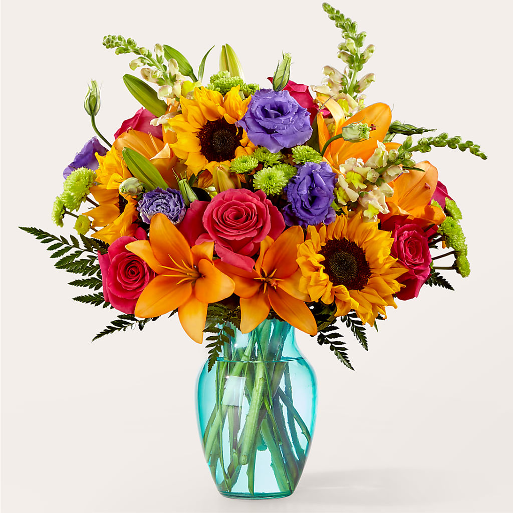 Double Rainbow Bouquet – Alex Floral, Stockton CA