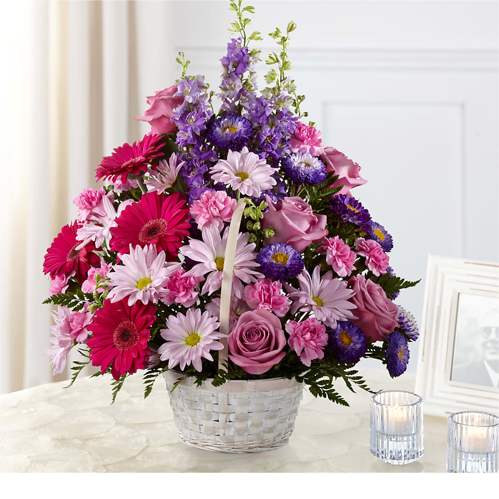 Pastel Peace Basket – Alex Floral, Stockton CA