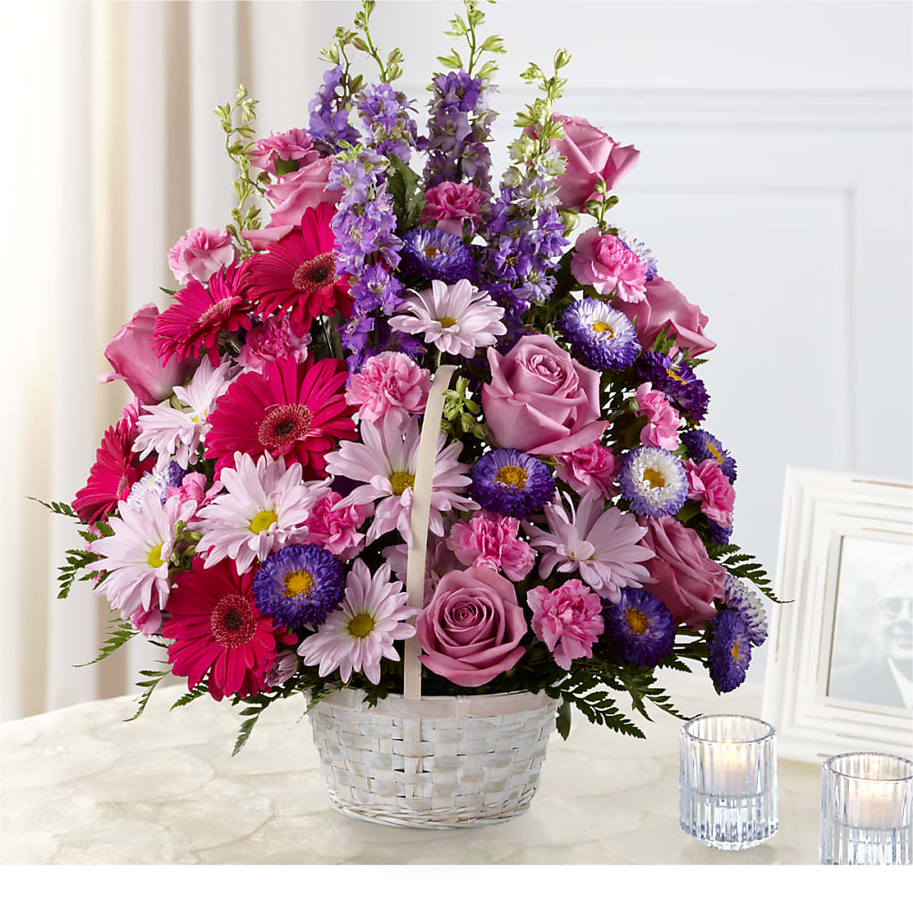 Pastel Peace Basket – Alex Floral, Stockton CA