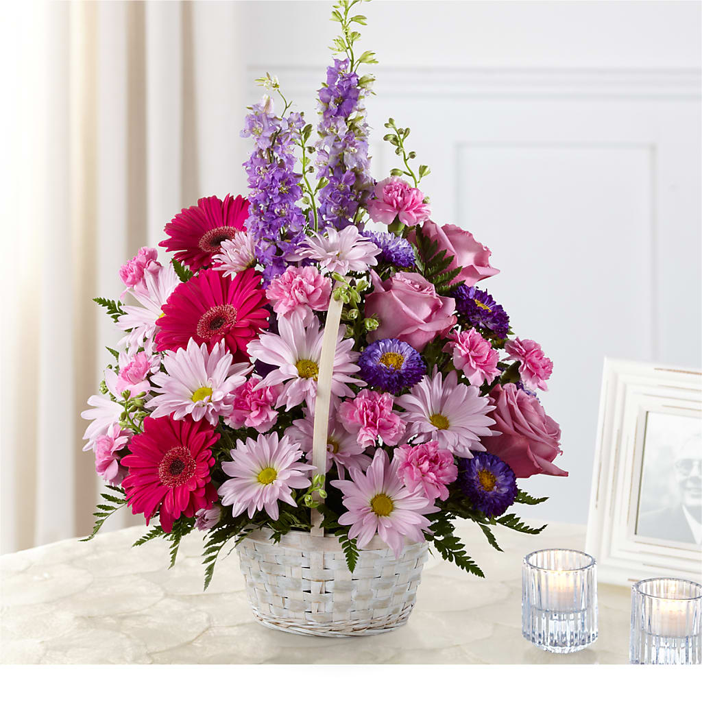 Pastel Peace Basket – Alex Floral, Stockton CA