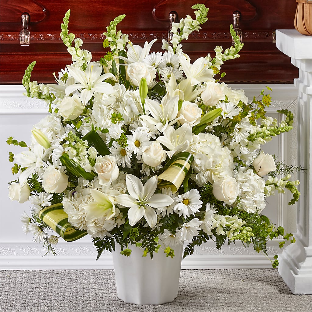 Thoughts of Tranquility Floor Basket – Alex Floral, Stockton CA