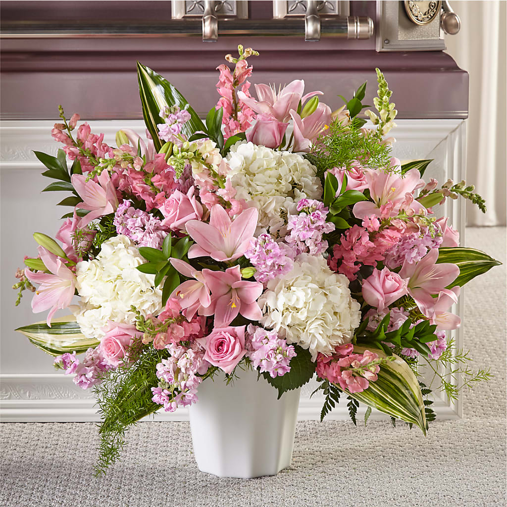 Simply Serene Floor Basket – Alex Floral, Stockton CA