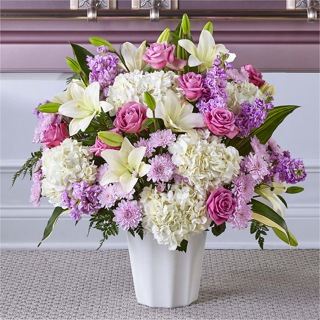 Heaven Sent Floor Basket – Alex Floral, Stockton CA
