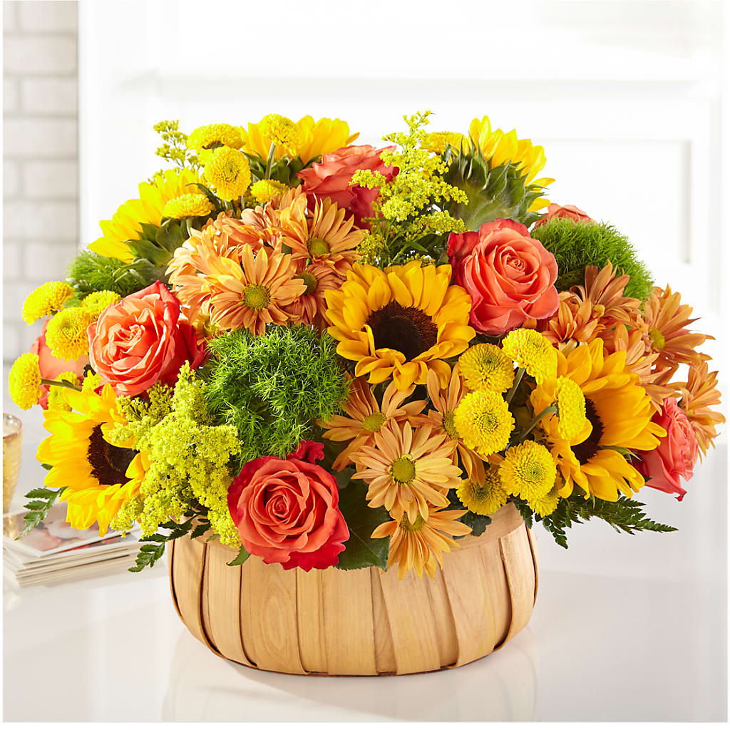 Harvest Sunflower Basket – Alex Floral, Stockton CA