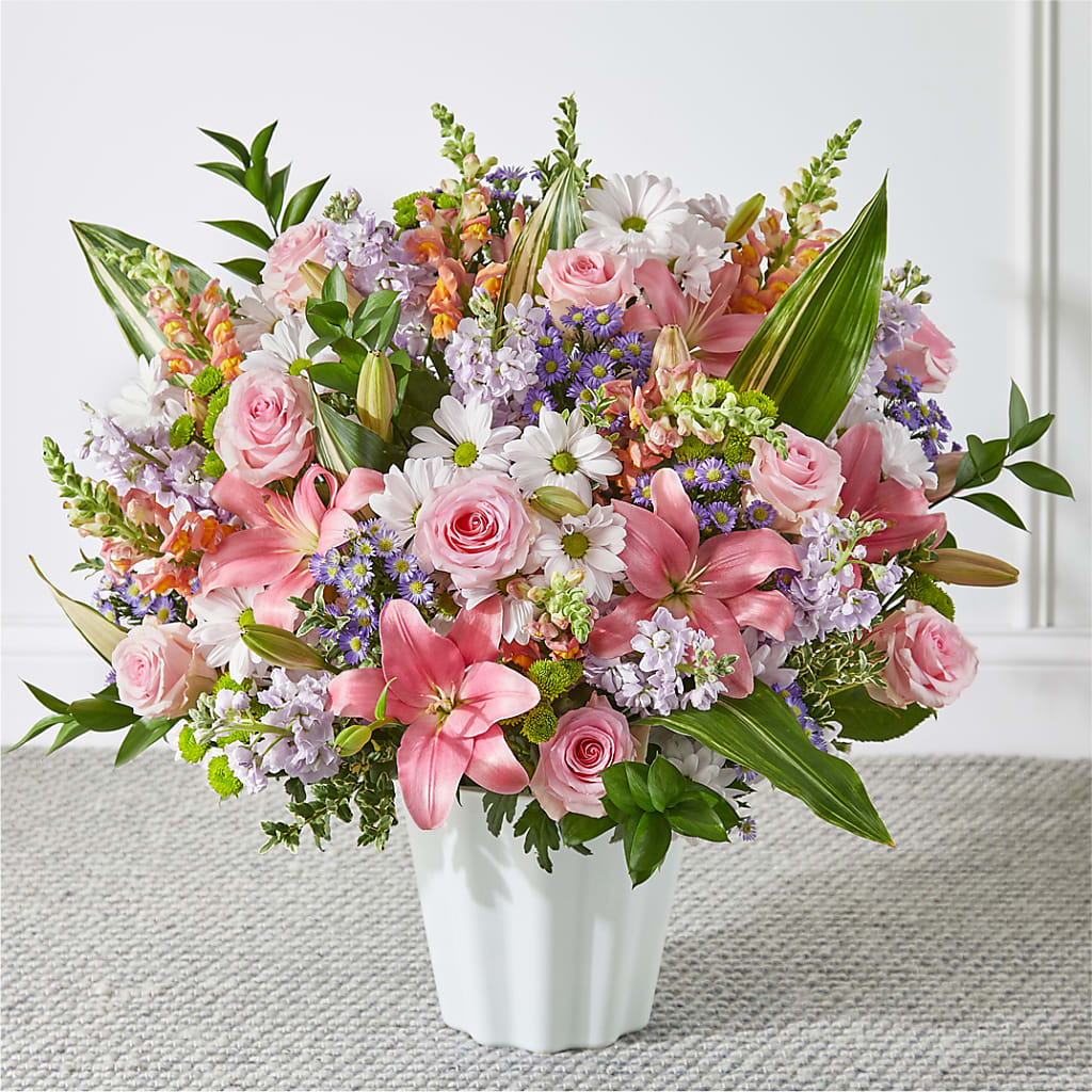 Abundant Compassion Floor Basket – Alex Floral, Stockton CA