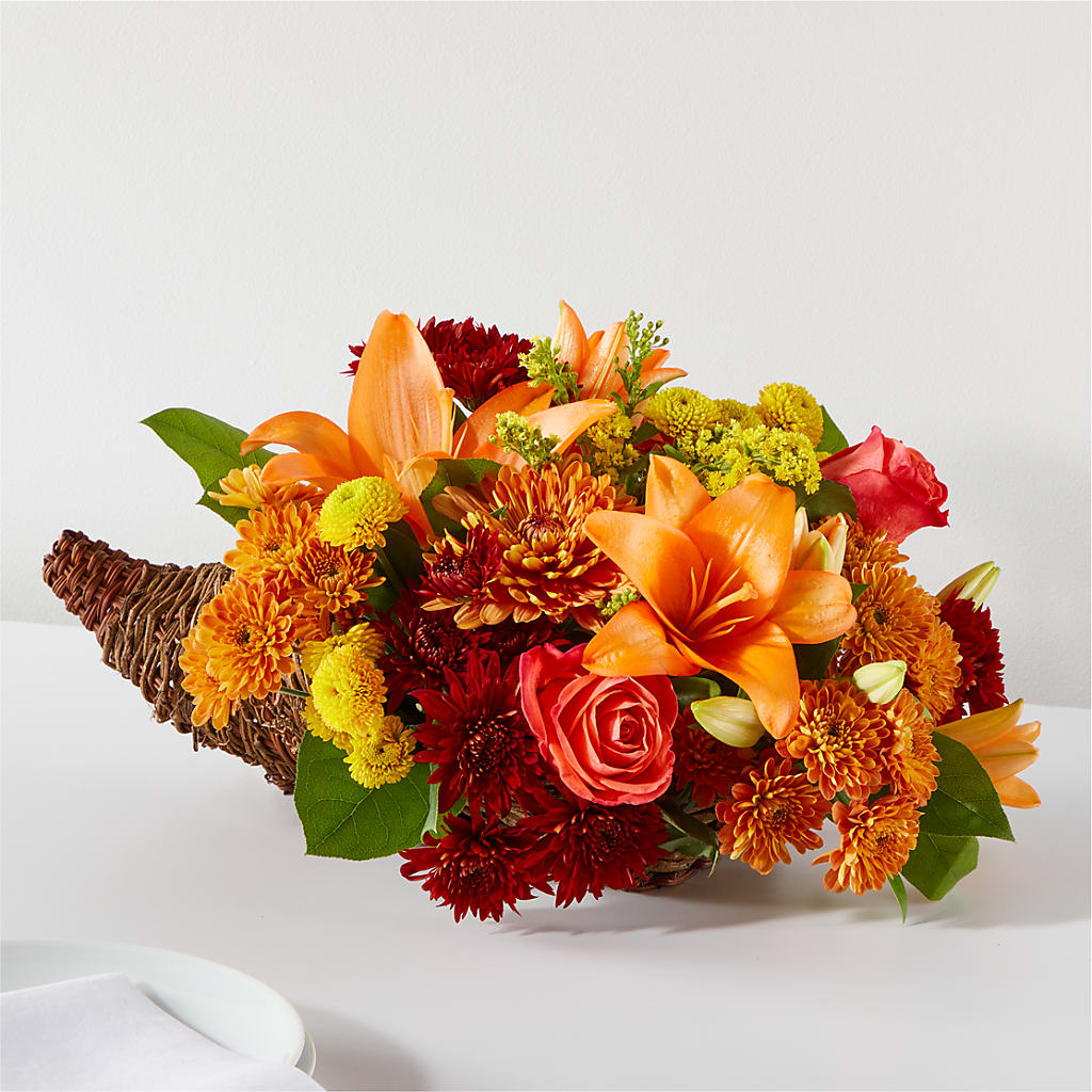 Bouquet of Blessings Cornucopia – Alex Floral, Stockton CA