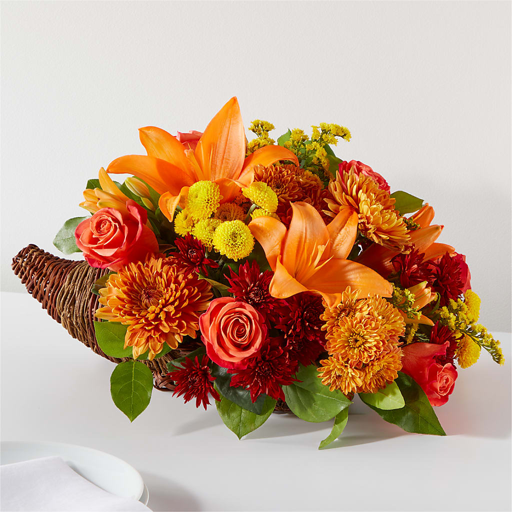 Bouquet of Blessings Cornucopia – Alex Floral, Stockton CA