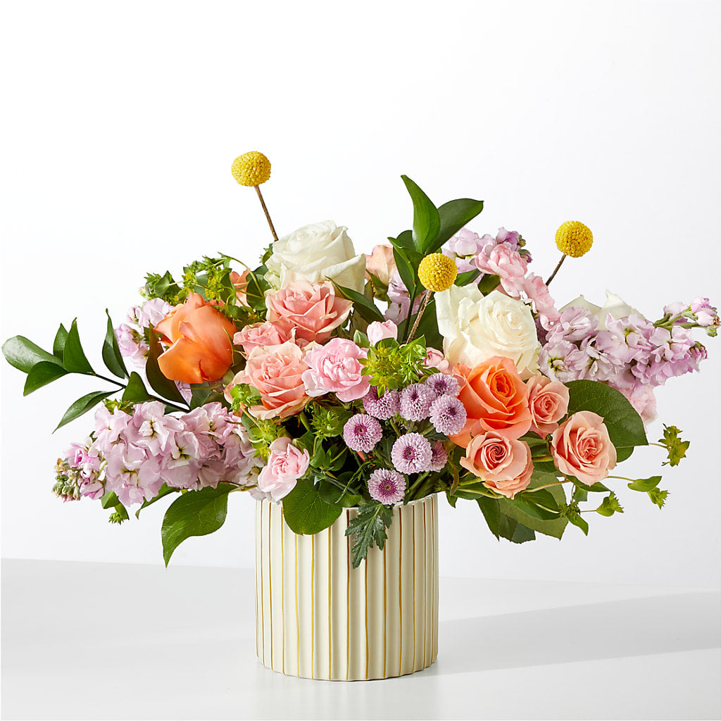 French Market Bouquet with Ivory Vase – Alex Floral, Stockton CA