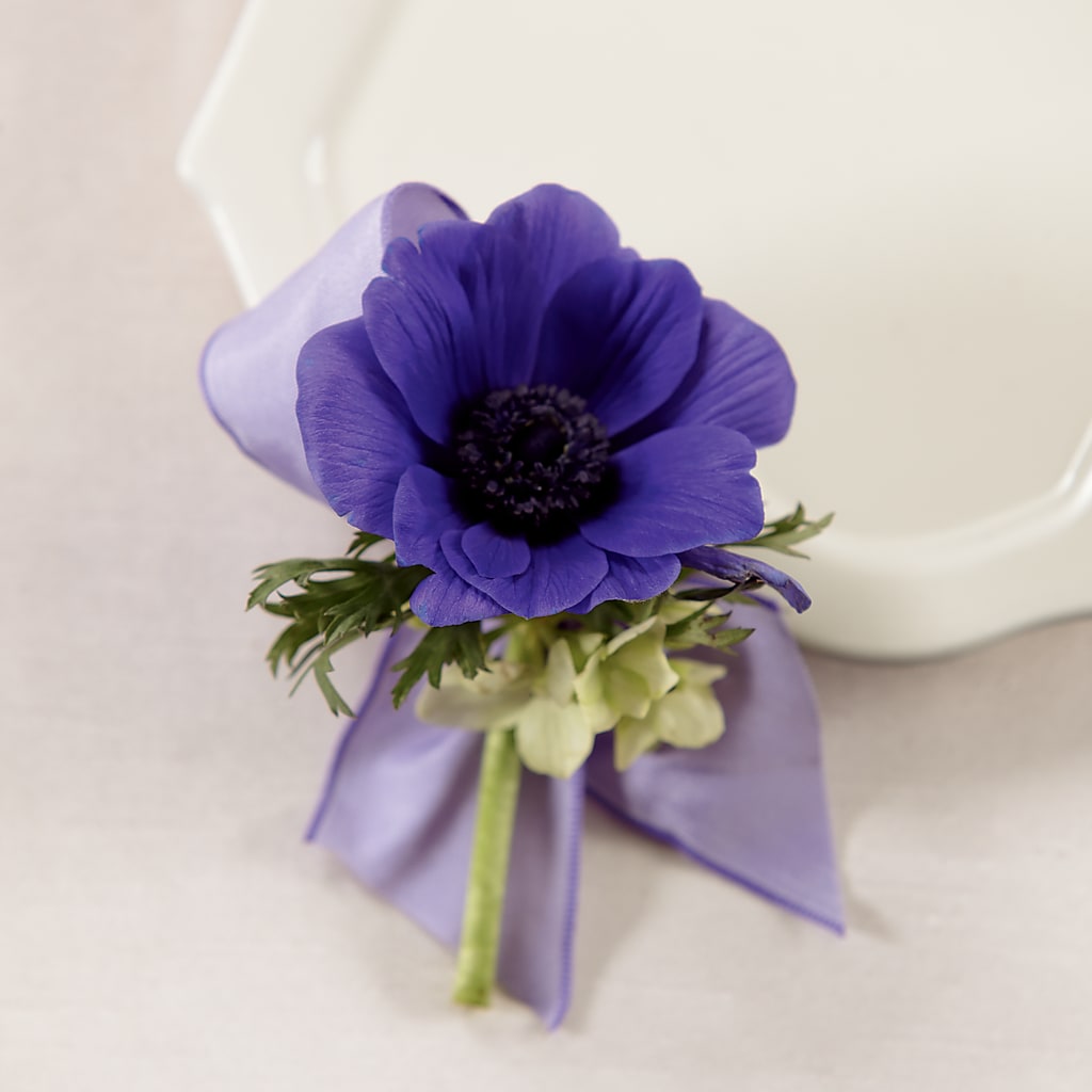 Purple Passion Boutonniere – Alex Floral, Stockton CA