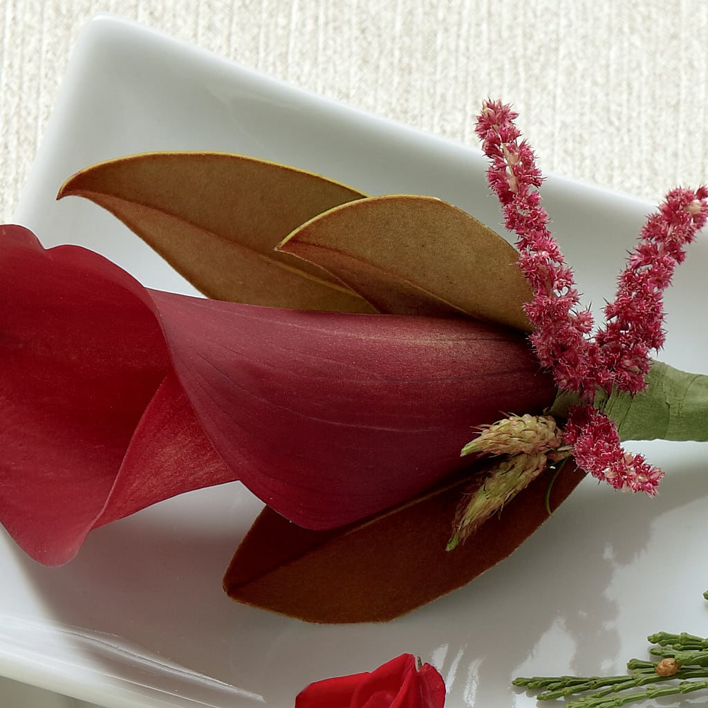 Red Calla Boutonniere – Alex Floral, Stockton CA