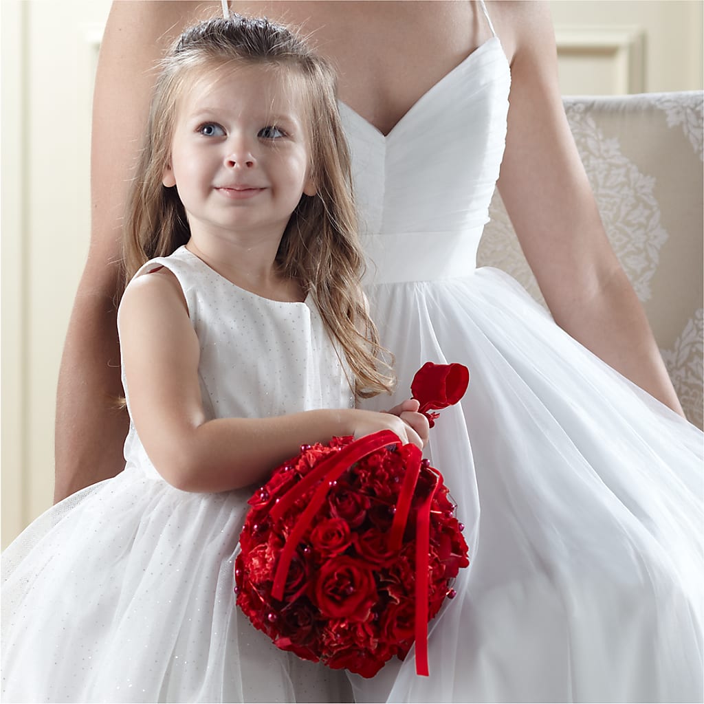Pure at Heart Flower Girl Arrangement – Alex Floral, Stockton CA