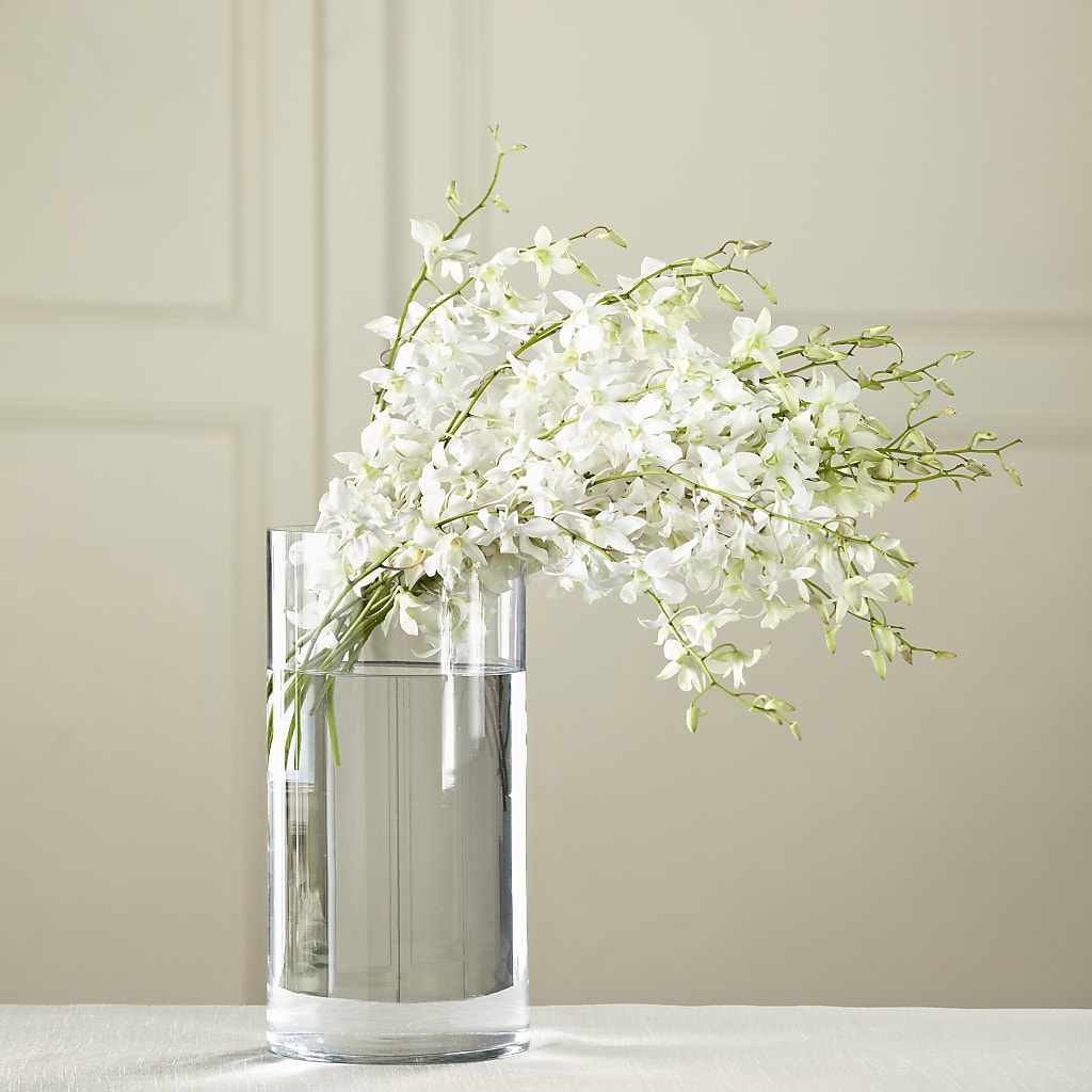 White Dendrobium Bouquet – Alex Floral, Stockton CA