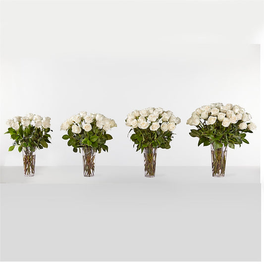 Long Stem White Rose Bouquet –  Alex Floral, Stockton CA