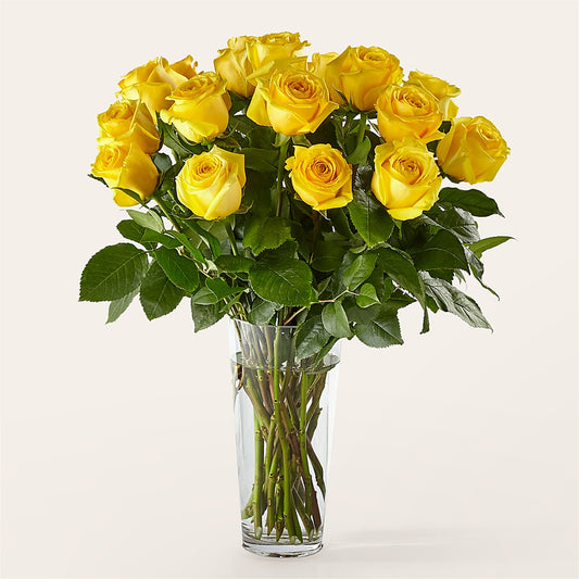 Long Stem Yellow Rose Bouquet –  Alex Floral, Stockton CA