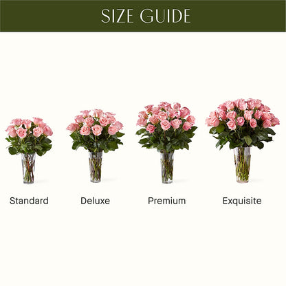 Long Stem Pink Rose Bouquet –  Alex Floral, Stockton CA