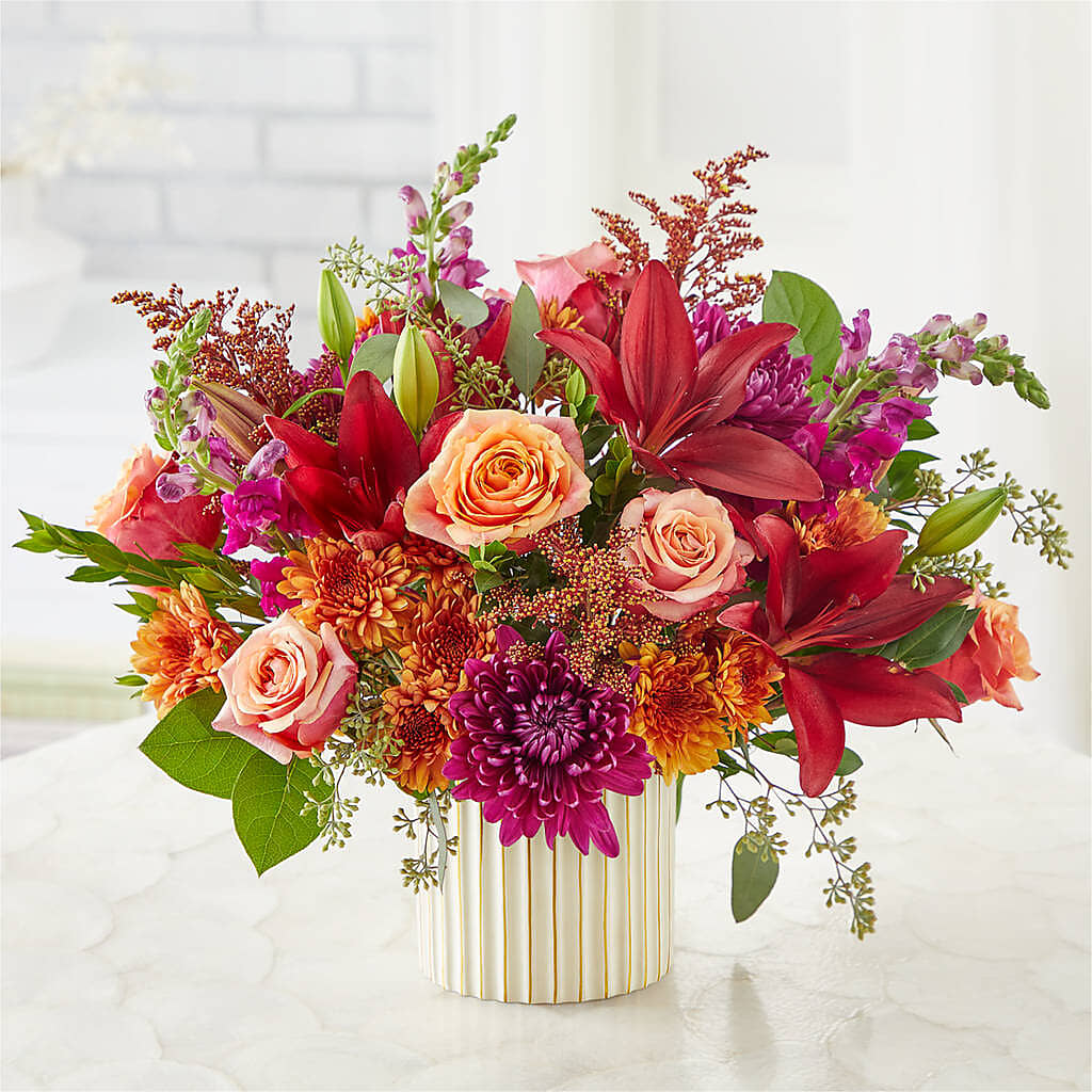 Burgundy Landscape Bouquet –  Alex Floral, Stockton CA
