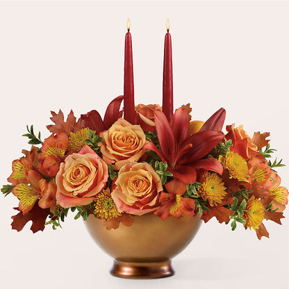 Harvest Table Centerpiece –  Alex Floral, Stockton CA