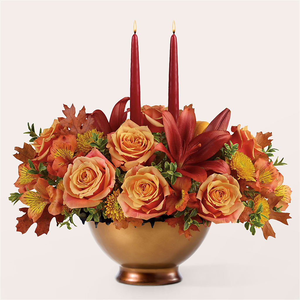 Harvest Table Centerpiece –  Alex Floral, Stockton CA