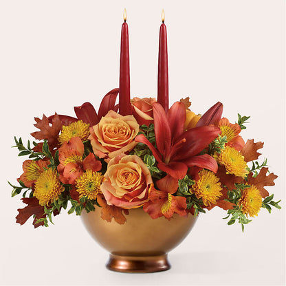 Harvest Table Centerpiece –  Alex Floral, Stockton CA