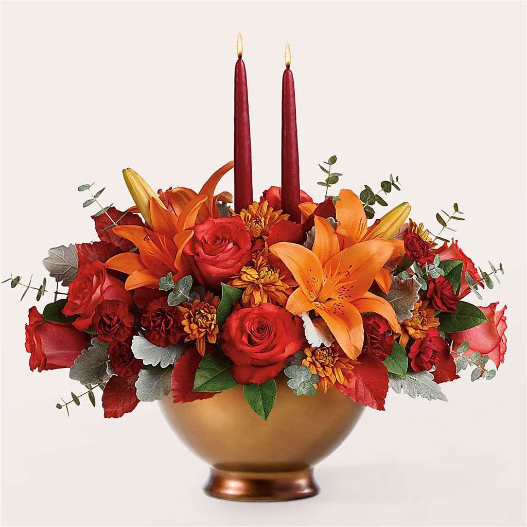 Fruits of Fall Centerpiece –  Alex Floral, Stockton CA