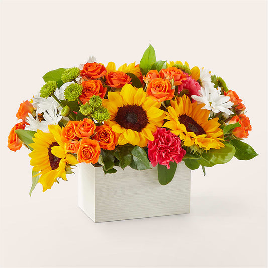 Sun-drenched Blooms Box Bouquet –  Alex Floral, Stockton CA