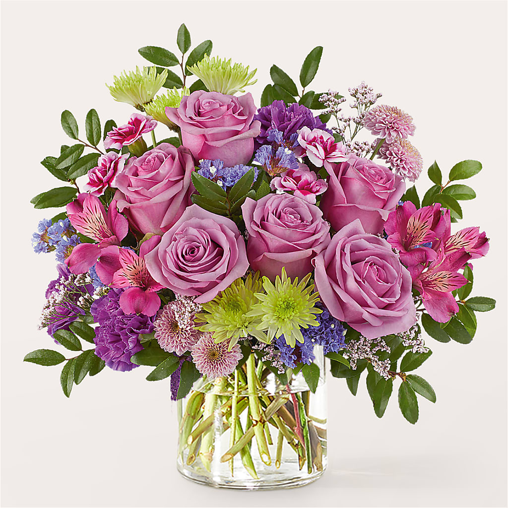 Glass Half Full Bouquet –  Alex Floral, Stockton CA