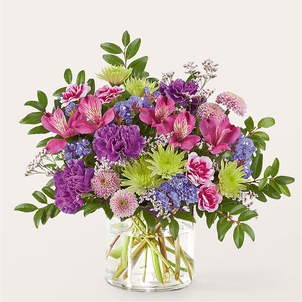 Glass Half Full Bouquet –  Alex Floral, Stockton CA