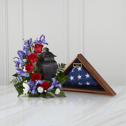 Patriotic Tribute Arrangement –  Alex Floral, Stockton CA
