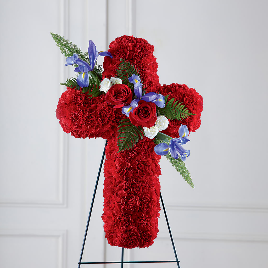Faithful Hero Floral Cross –  Alex Floral, Stockton CA
