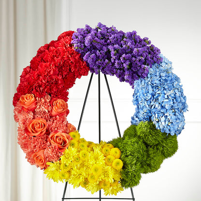 Circle of Love Wreath –  Alex Floral, Stockton CA