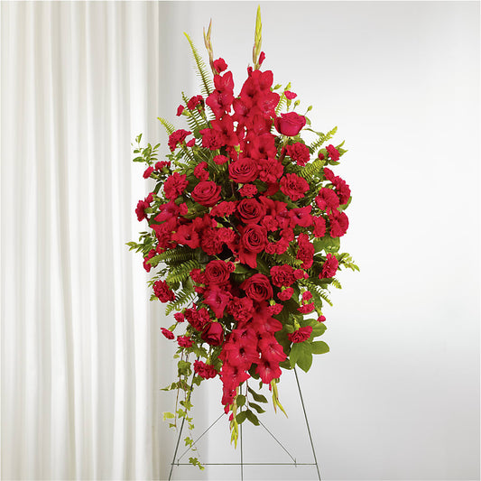 From the Heart Standing Spray –  Alex Floral, Stockton CA