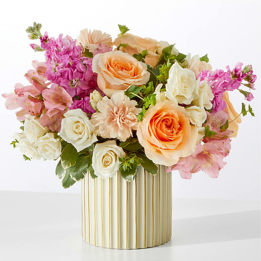 Paradise Bouquet with Ivory Vase –  Alex Floral, Stockton CA
