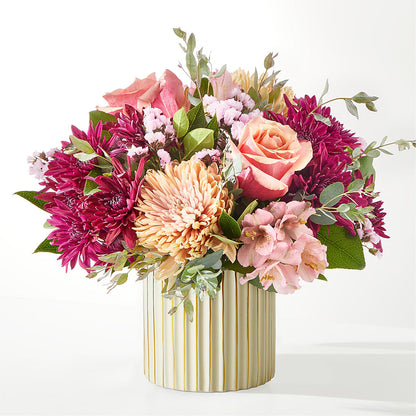 Berry Cobbler Bouquet with Ivory Vase –  Alex Floral, Stockton CA